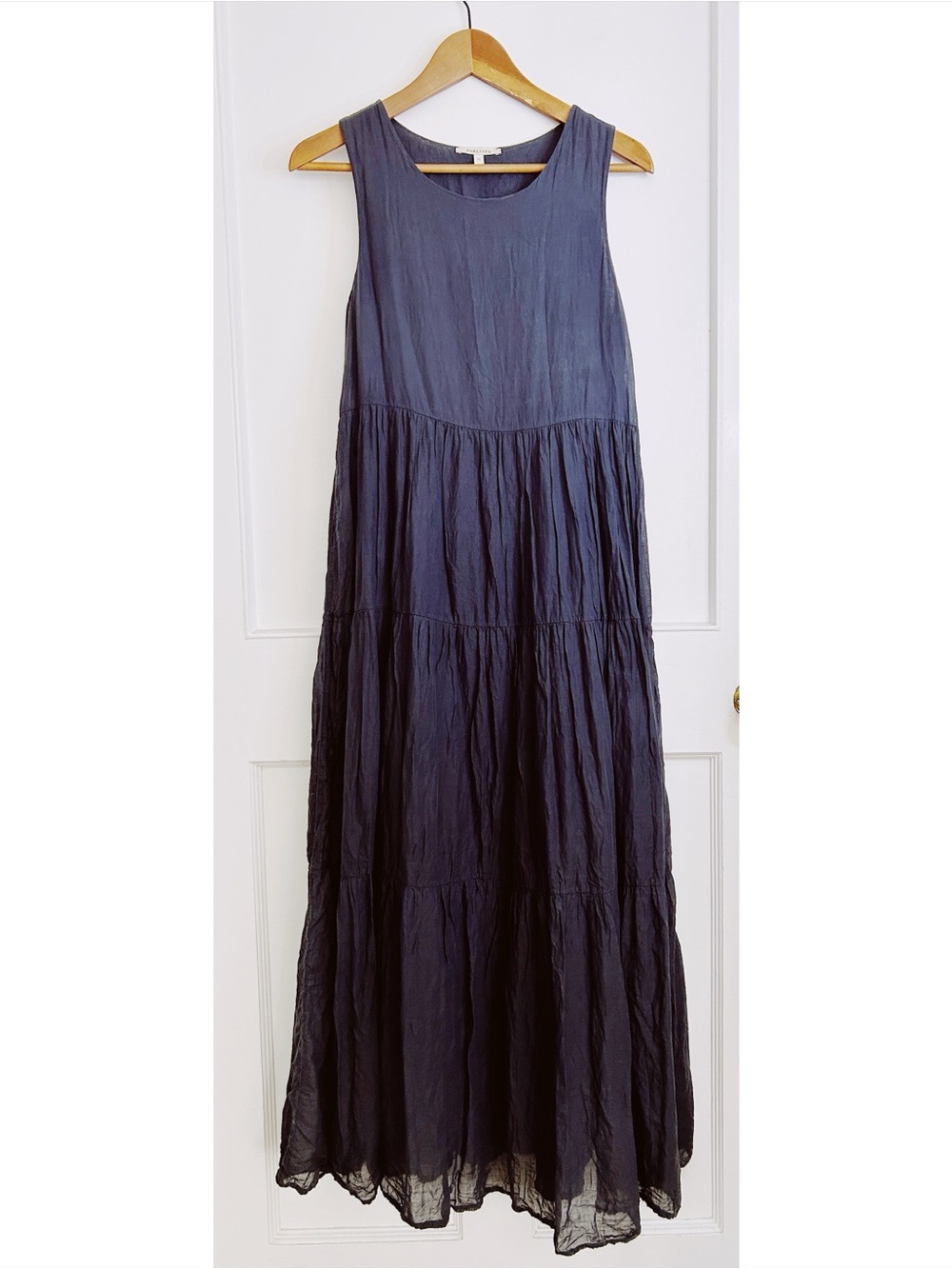 Humility 1949 Dress in Navy Blue Cotton from France Size US 2